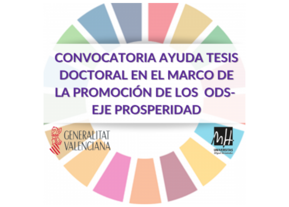 Convocatoria Premios Tesis UMH en el marco de promoción de los ODS