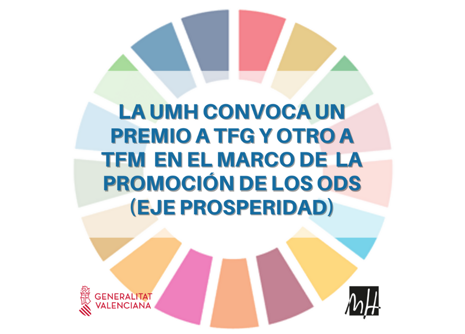 Convocatoria Premios TFG y TFM UMH dentro del marco de promoción de los ODS