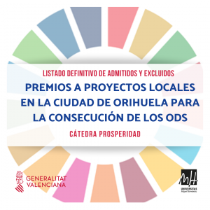 Listado definitivo de solicitudes admitidas y excluidas convocatoria premios proyectos locales-Orihuela