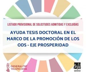Ayuda tesis doctoral en el marco de los ODS – Eje Prosperidad