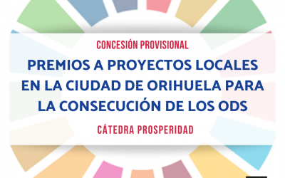 Concesión provisional de premios a proyectos locales en la ciudad de Orihuela